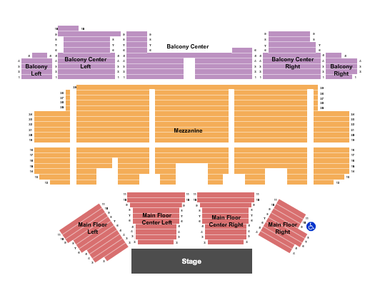 Temple Theater - Meridian Newsboys Seating Chart